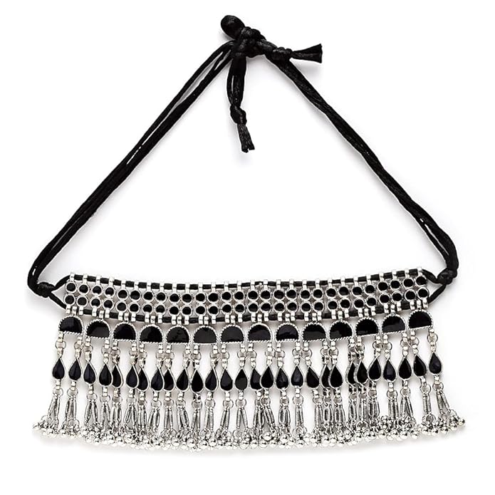 Traditional Oxidised Silver Necklace Jewellery for Women Online on Amazon in India