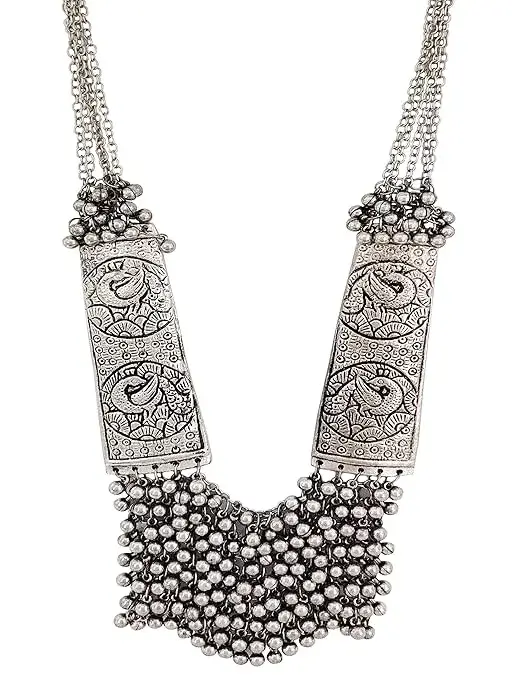 C&G INDIA Fashion Brass Design Traditional Necklace Online on Amazon India