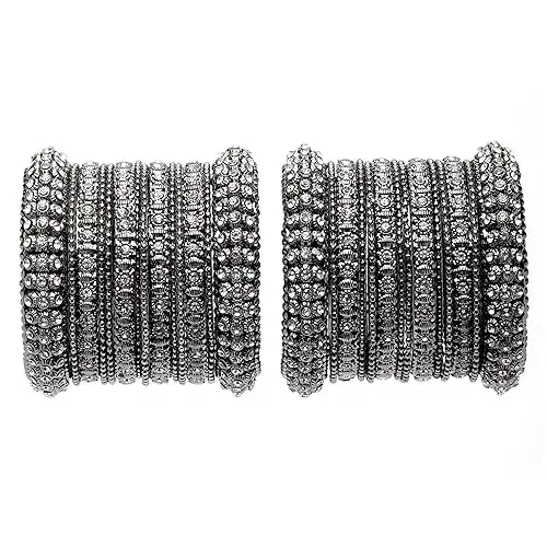 ZENEME Traditional Gold Plated Bracelet Bangles Set for Girls and Women on Amazon India