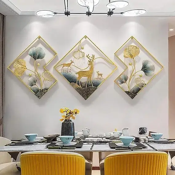 RIZIK STORE™ Handcrafted Metal Abstract Deer Wall Art on Amazon India