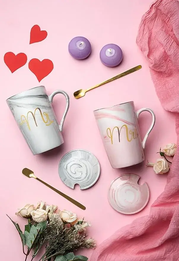 SKYTONE® Mr & Mrs Coffee Mug Gift Set on Amazon India